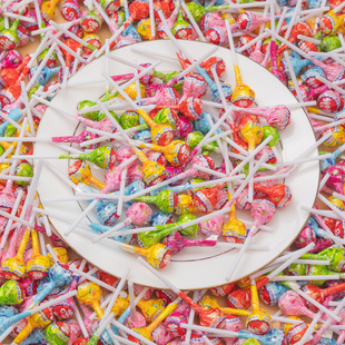 高颜值迷你棒棒糖网红水果味棒棒糖混合装 喜糖 儿童节日硬糖果散装