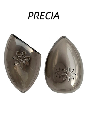 定制便携蛋壳加厚斜切面水滴美妆蛋收纳盒透气防尘塑料灰色precia