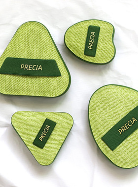 PRECIA加厚抹茶绿细腻棉花糖粉扑高遮瑕粉底NBR乳胶海绵上妆美妆