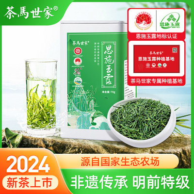 2024新茶上市茶马世家恩施玉露正宗明前特级春茶非遗蒸青硒富绿茶