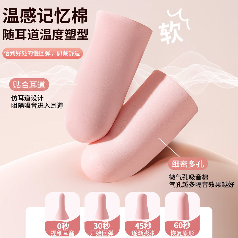 睡眠隔音耳塞强效隔音睡觉防噪音耳塞一次性耳塞海绵酒店独立包装