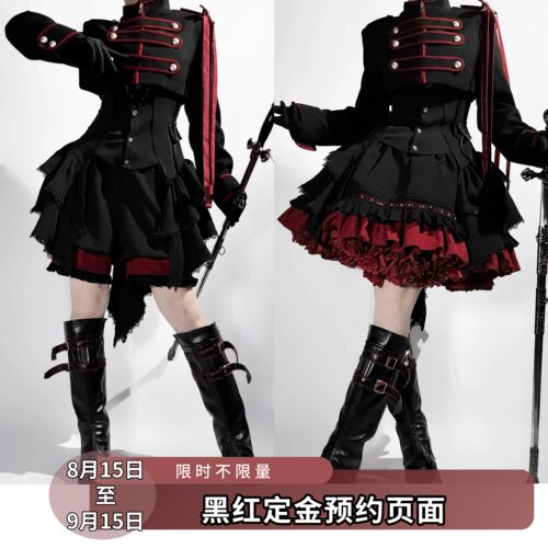 军lo洛丽塔王子系短裤套装定金