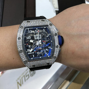 理查德米勒RM011 白金原钻男士机械手表 腕表