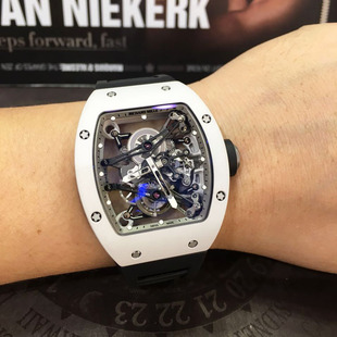 二手99新 理查德米勒 RM038 白陶瓷陀飞轮 男士机械手表 腕表