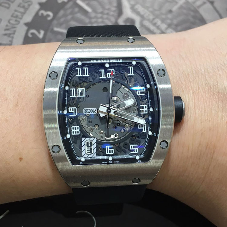 99新 理查德米勒 RM005 白金 男士手表 腕表