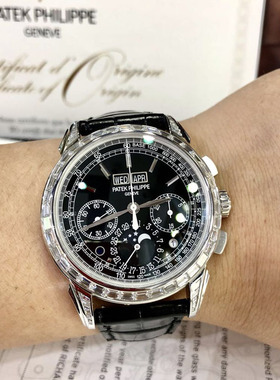 二手99新 PP超级复杂功能计时系列5271P-001白金原钻万年历腕表