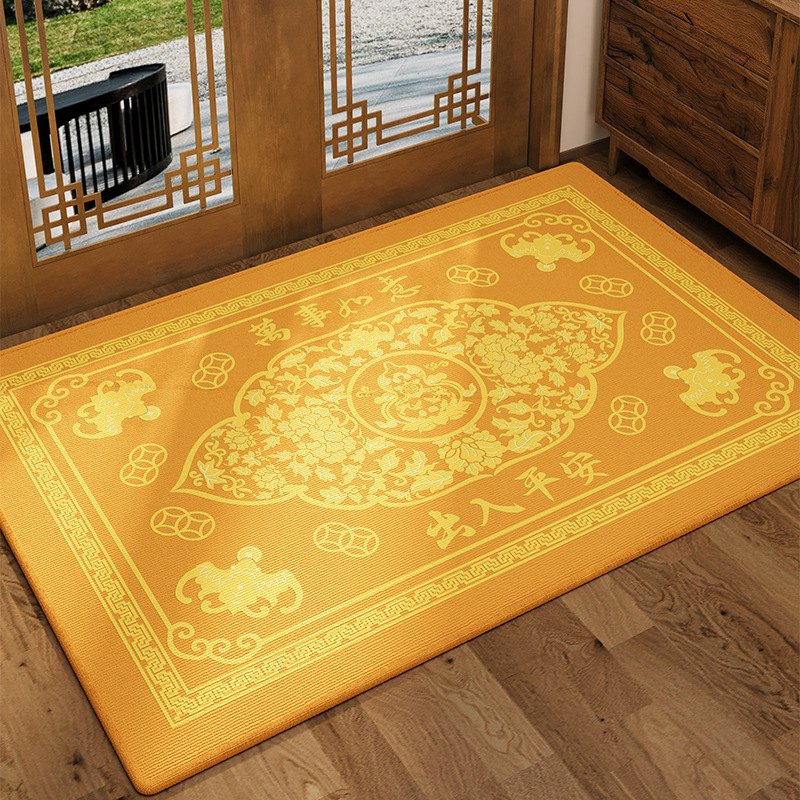 新中式入户门地垫防滑耐脏