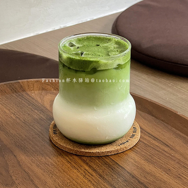 小众ins风直身圆底玻璃杯简约早餐牛奶杯可爱下午茶咖啡杯拿铁杯,餐饮具,玻璃杯,淘宝优惠券,粉丝福利购,淘宝优惠卷