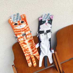 日单!立体逼真可爱悬挂猫咪吸水擦手巾抄袭超细纤维吸水巾搓背巾