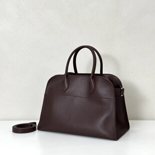 row小众风马鞍皮托特包极简手提包单肩包女包包Soft Margaux12x15