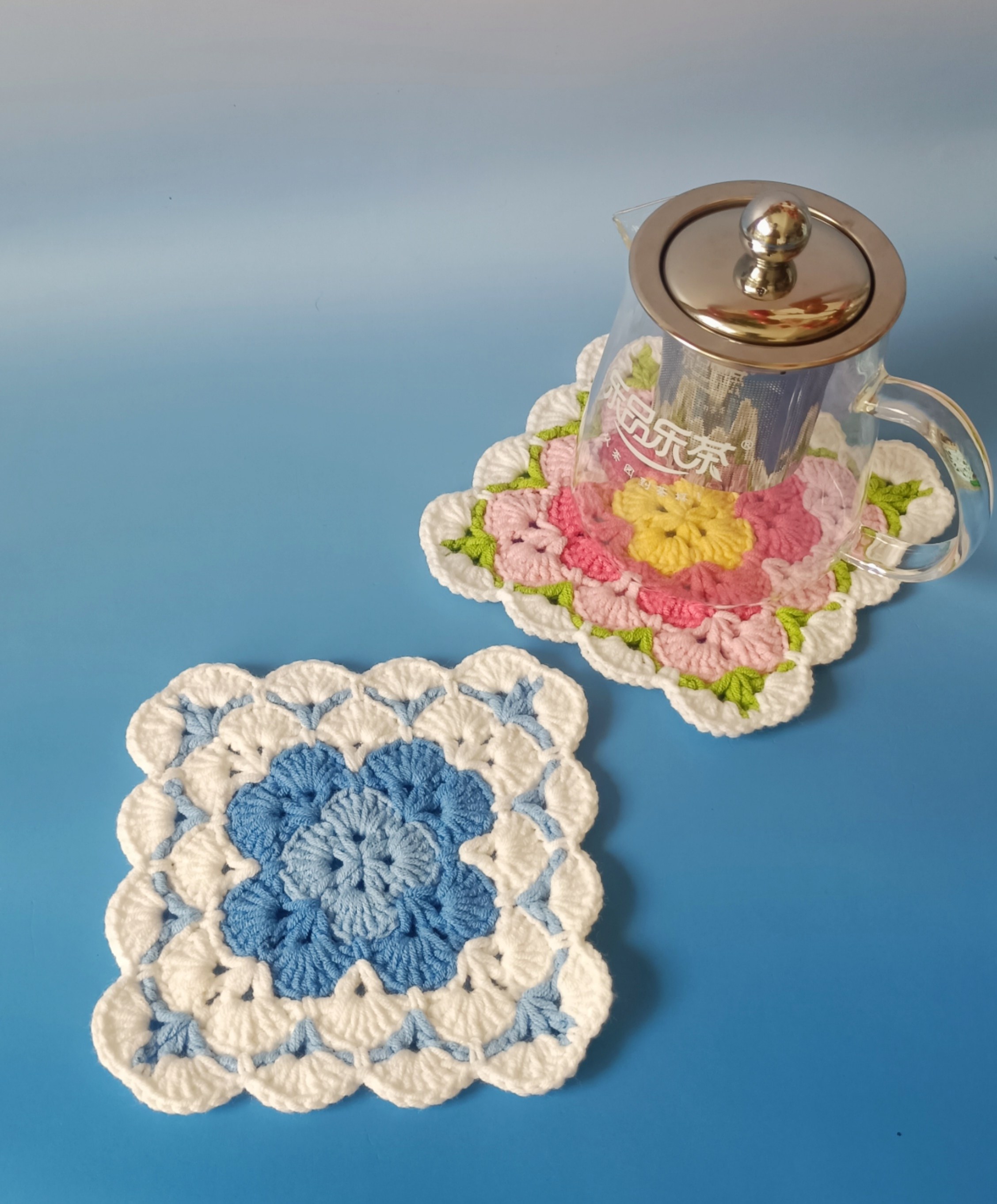 【成品】手工钩针编织杯垫隔热防烫餐垫送闺蜜朋友礼物简约杯垫