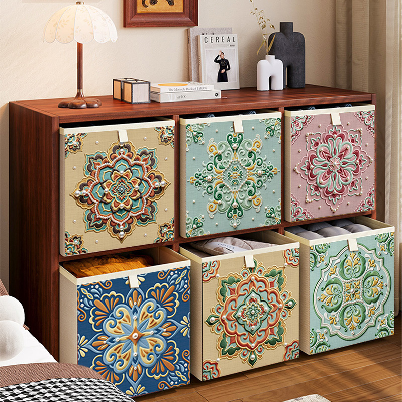 新中式大容量收纳箱可折叠