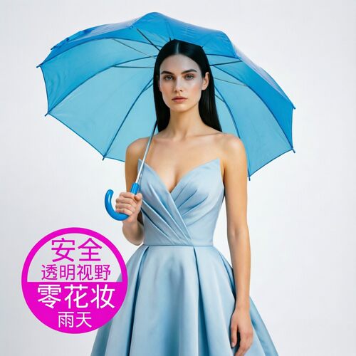 英国女王同款Totes鸟笼透明雨伞QueenB拱形晴雨两用网红爆款伞