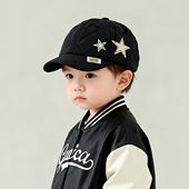 韩版 儿童帽子秋冬季 保暖加厚洋气鸭舌帽男女宝宝出游防风棒球帽潮