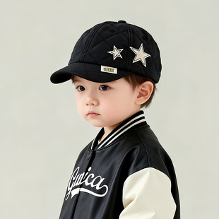 韩版儿童帽子秋冬季保暖加厚洋气鸭舌帽男女宝宝出游防风棒球帽潮