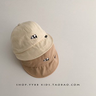 宝宝帽子可爱卡通鸭舌帽春秋薄款大帽檐遮阳防晒帽男女童棒球帽夏