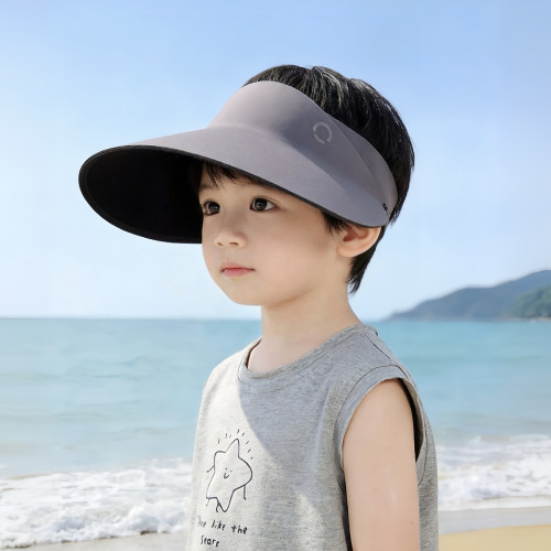 儿童超轻遮阳帽子夏季薄款大帽檐太阳帽空顶帽男女宝宝防晒鸭舌帽