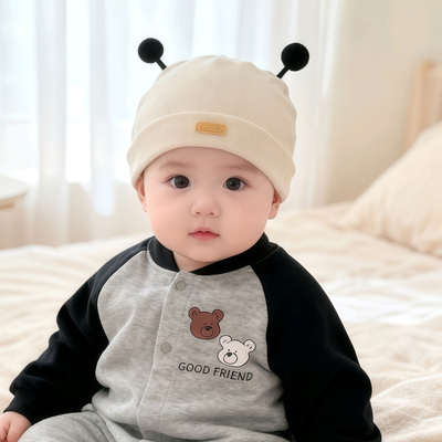 婴儿帽子初生新生儿护囟门胎帽薄款男女宝宝春秋季婴幼儿包头帽冬