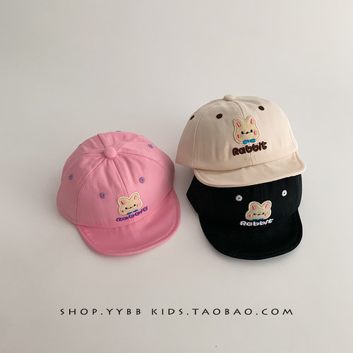 婴儿帽子春秋季薄款可爱卡通鸭舌帽男童女宝宝小月龄遮阳棒球帽夏