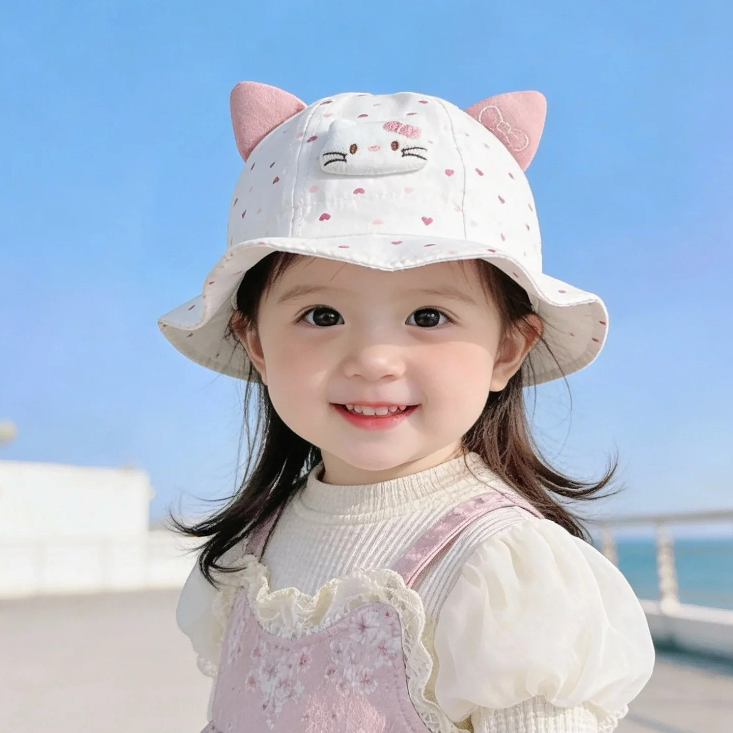 婴儿帽子春秋薄款遮阳防晒渔夫帽男女宝宝小月龄百搭可调节盆帽夏,童装/婴儿装/亲子装,帽子,淘宝优惠券,粉丝福利购,淘宝优惠卷