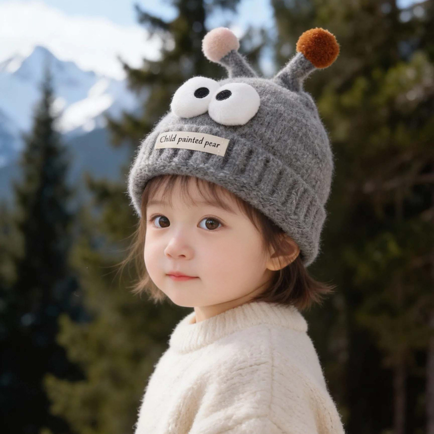 可爱触角儿童帽子秋冬季保暖加厚针织套头帽男女宝宝防风毛线帽潮,童装/婴儿装/亲子装,帽子,淘宝优惠券,粉丝福利购,淘宝优惠卷