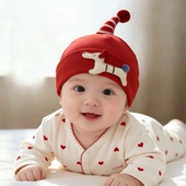 新生帽子春秋薄款 护囟门胎帽男女宝宝小月龄防风婴儿纯棉套头帽夏