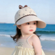 宝宝遮阳帽子春秋薄款 防晒大帽檐鸭舌帽女宝宝可爱蝴蝶结棒球帽夏