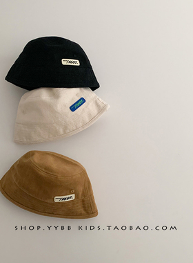 ins日系儿童水桶帽宝宝渔夫帽春秋休闲薄款男女童百搭遮阳盆帽潮
