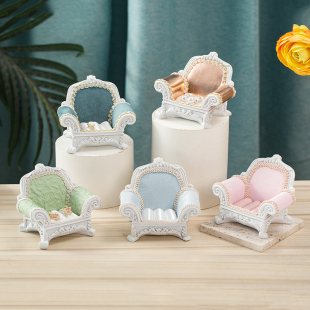 佛牌供奉台兵人娃娃座椅耳环戒指耳钉收纳盒树脂工艺品沙发摆件