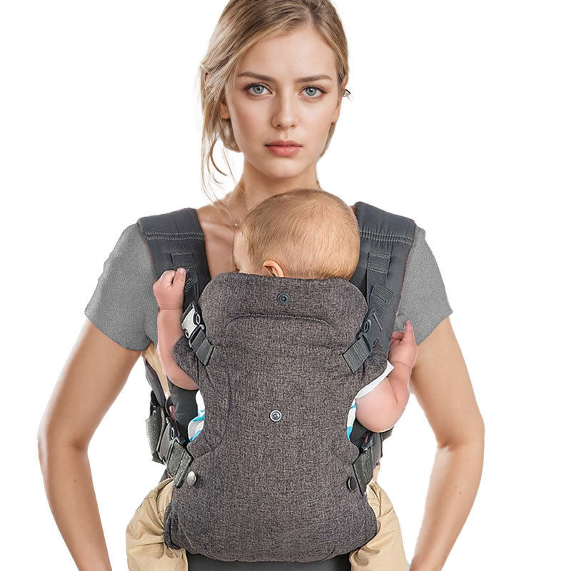婴儿背带宝宝出行背袋初生儿四季可用简易双肩背带多功能KQ