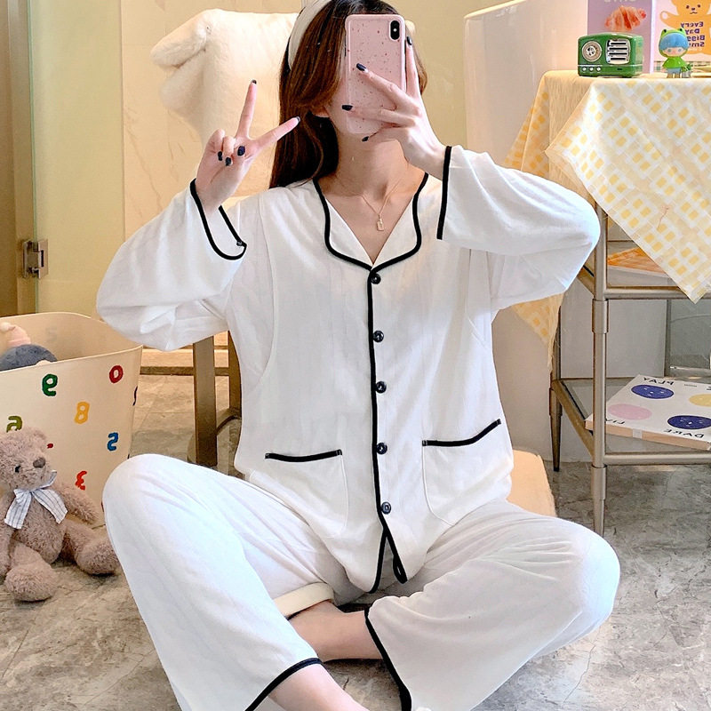 月子服春夏产后孕妇睡衣大码 哺乳衣怀孕期棉衣月子中心套装FJC