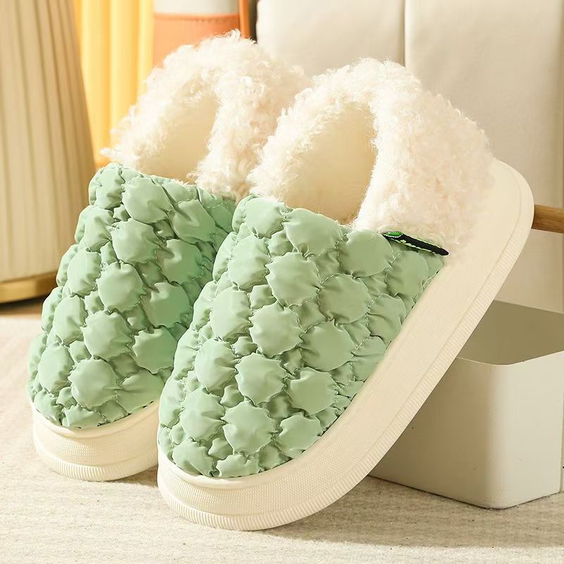 孕妇鞋季棉拖鞋女包跟厚底