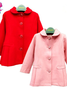 童装女童秋冬款253515百搭纯棉内衬柔软舒适高弹外套可爱洋气上衣