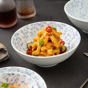 釉下彩陶瓷碗饭碗面碗汤碗湘菜馆小炒肉炒菜碗特色餐具商用抄手碗