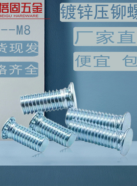 压铆螺丝/压铆螺钉 压板螺丝 压板螺钉 环保镀锌M2M2.5M3M4M5M6M8