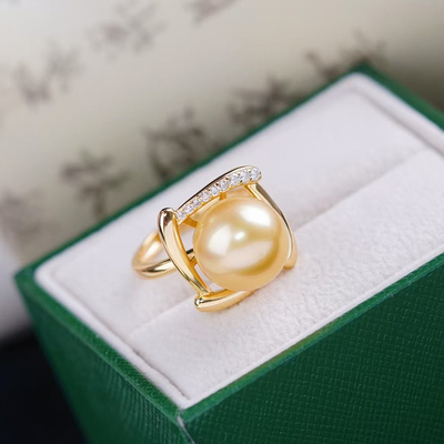 S925纯银戒指配件DIY空托方块形