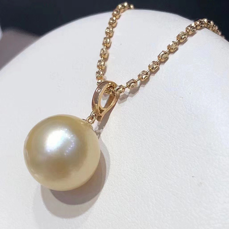 DIY珍珠配件S925银万能扣吊坠托