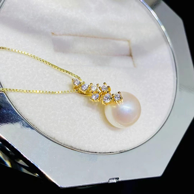 DIY珍珠配件S925银气质女吊坠托