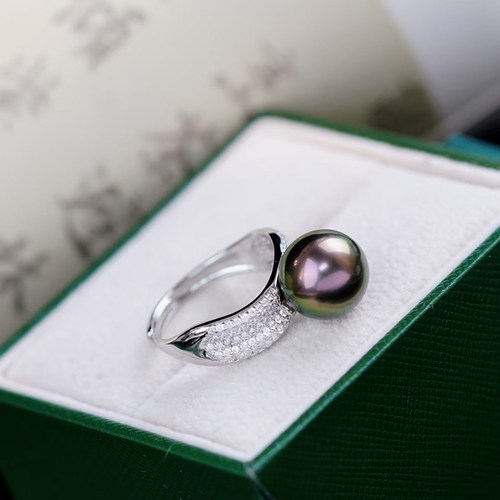 S925纯银波浪DIY戒指配件空托款