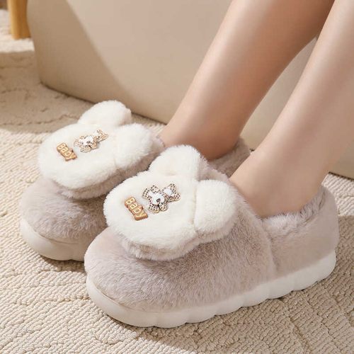 卡通棉拖鞋女款秋冬季可爱家居