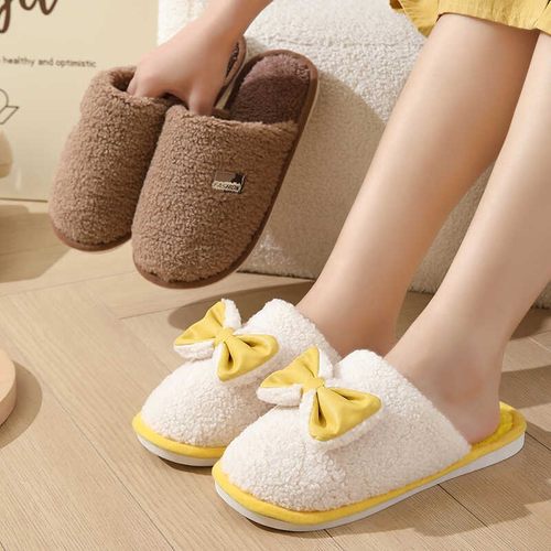 棉拖鞋女秋冬季家居室内防滑