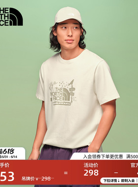 北面短袖T恤男女纯棉运动上衣户外透气新款TheNorthFace|8GVE