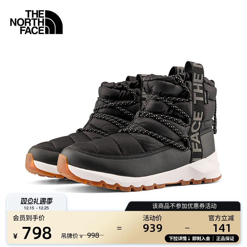 北面女防水轻便保暖靴