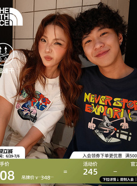 北面男女同款TDC印花系列速干短袖T恤户外新款TheNorthFace|8GZ1