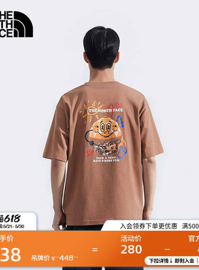 北面男女同款纯棉印花短袖T恤户外透气夏新款TheNorthFace|8D85