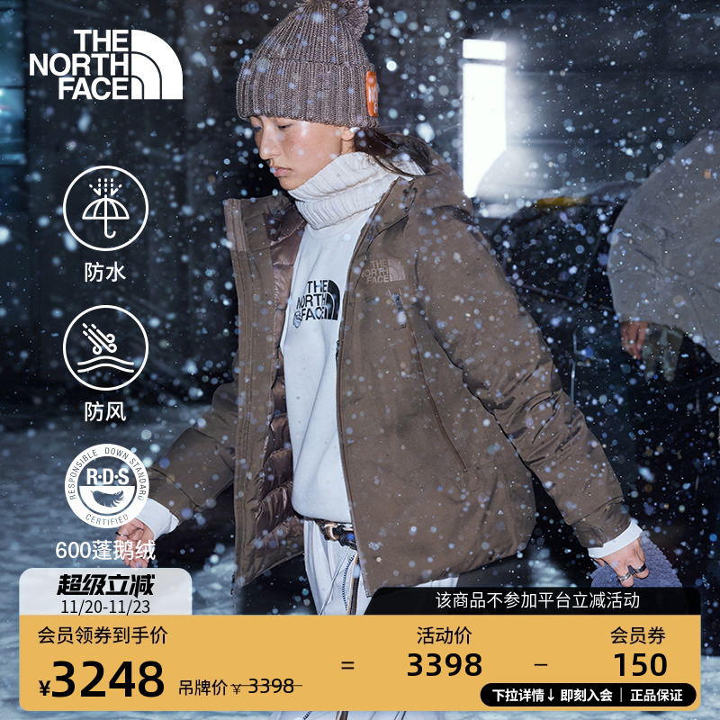北面女防水棉羽混合鹅绒服