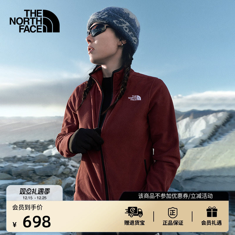 北面新年款女保暖抓绒衣