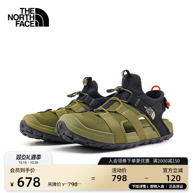 北面男Explore Camp溯溪鞋凉鞋抑臭抓地新款TheNor
