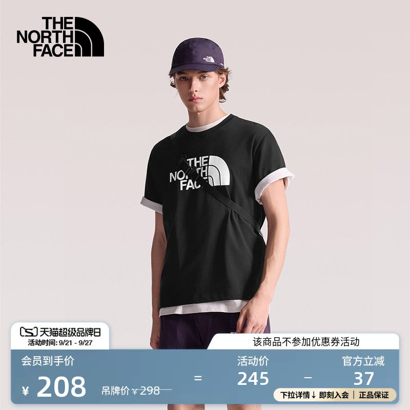 北面短袖T恤男女同款纯棉运动户外透气新款TheNorthFace|8GWB										