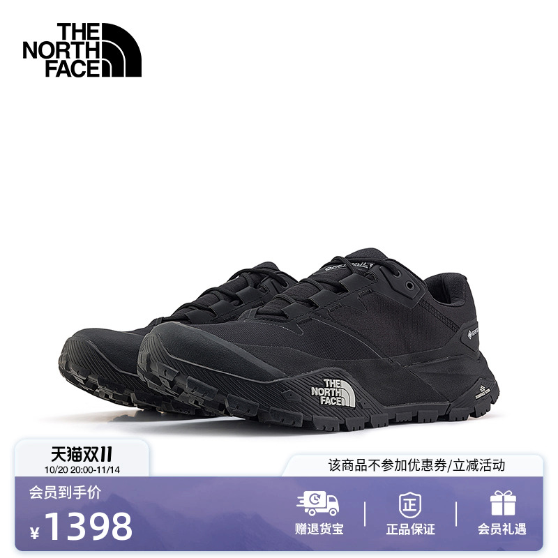 北面男GTX防水低帮徒步鞋户外